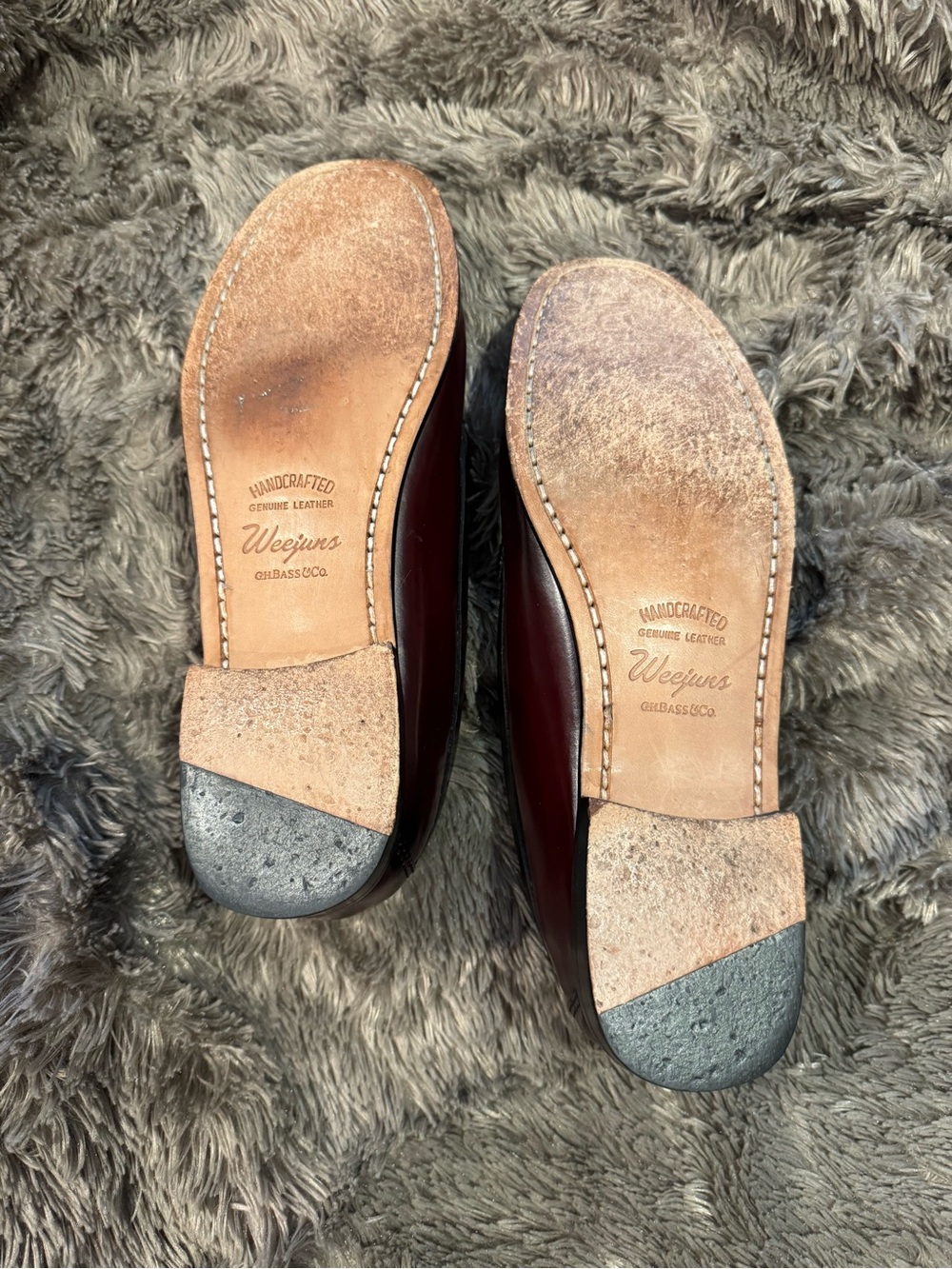 G.H. Bass & Co. Women's Penny Loafers in Burgundy - Picture 6 of 8